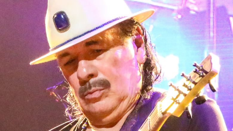 Carlos Santana Playing Guitar