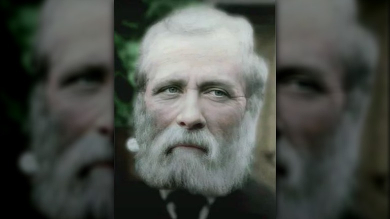 Colorized portrait of Charles Cross in 1912