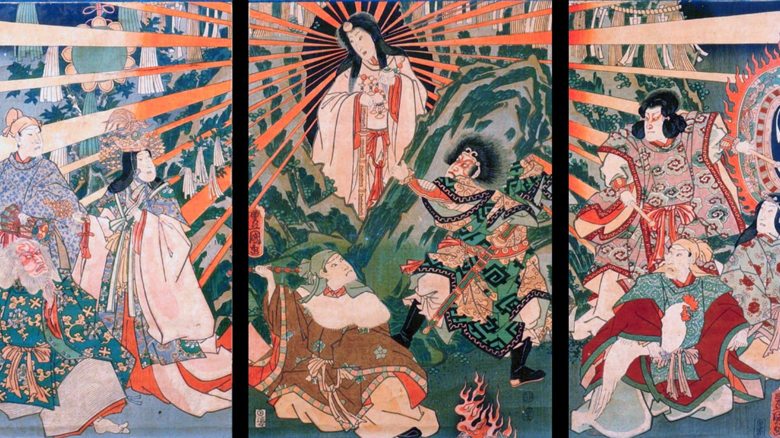 Богиня Аматерасу Япония 19 век