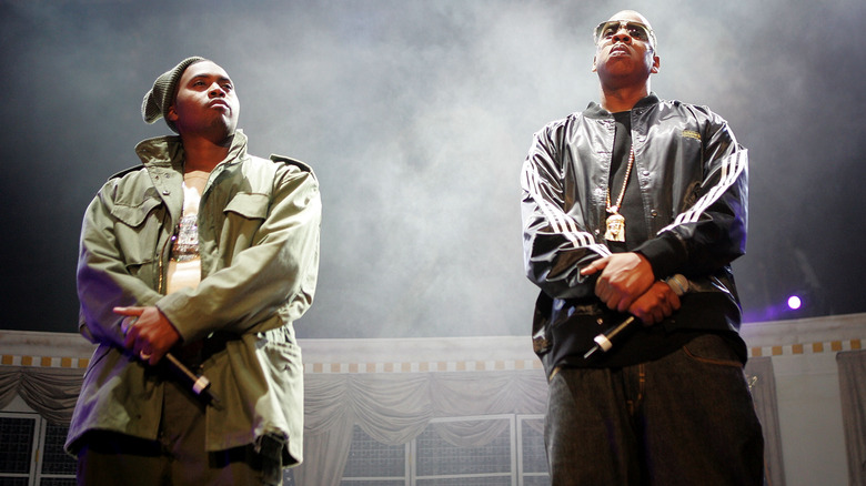 Nas and Jay-Z performing in 2005