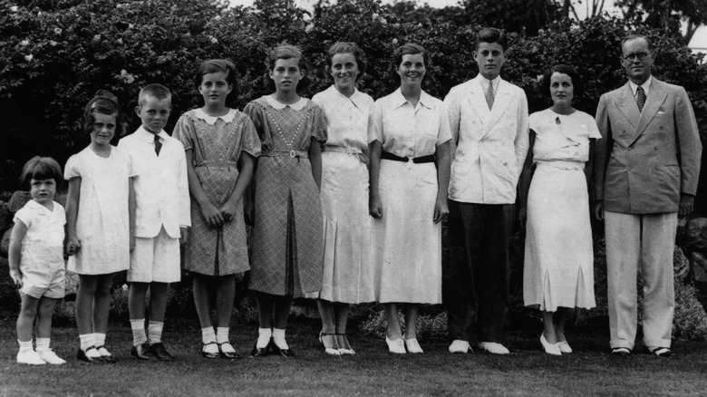 The Kennedy family lined up