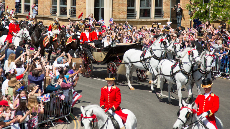 Harry and Meghan after their wedding