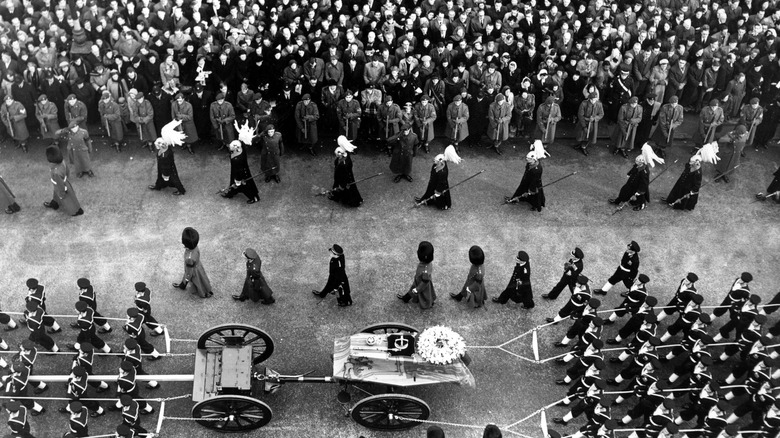 Funeral procession for King George VI