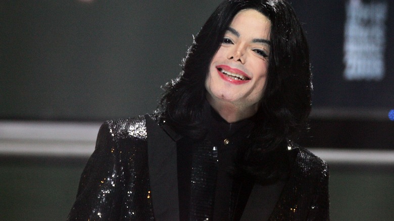 Michael Jackson in 2000s smiling