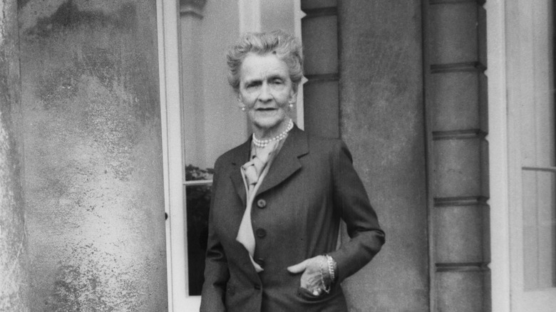 Nancy Astor outside her home