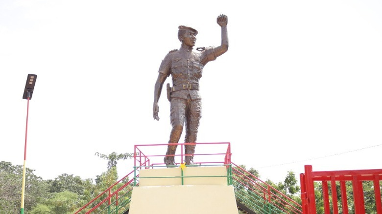 Memorial statue of Thomas Sankara