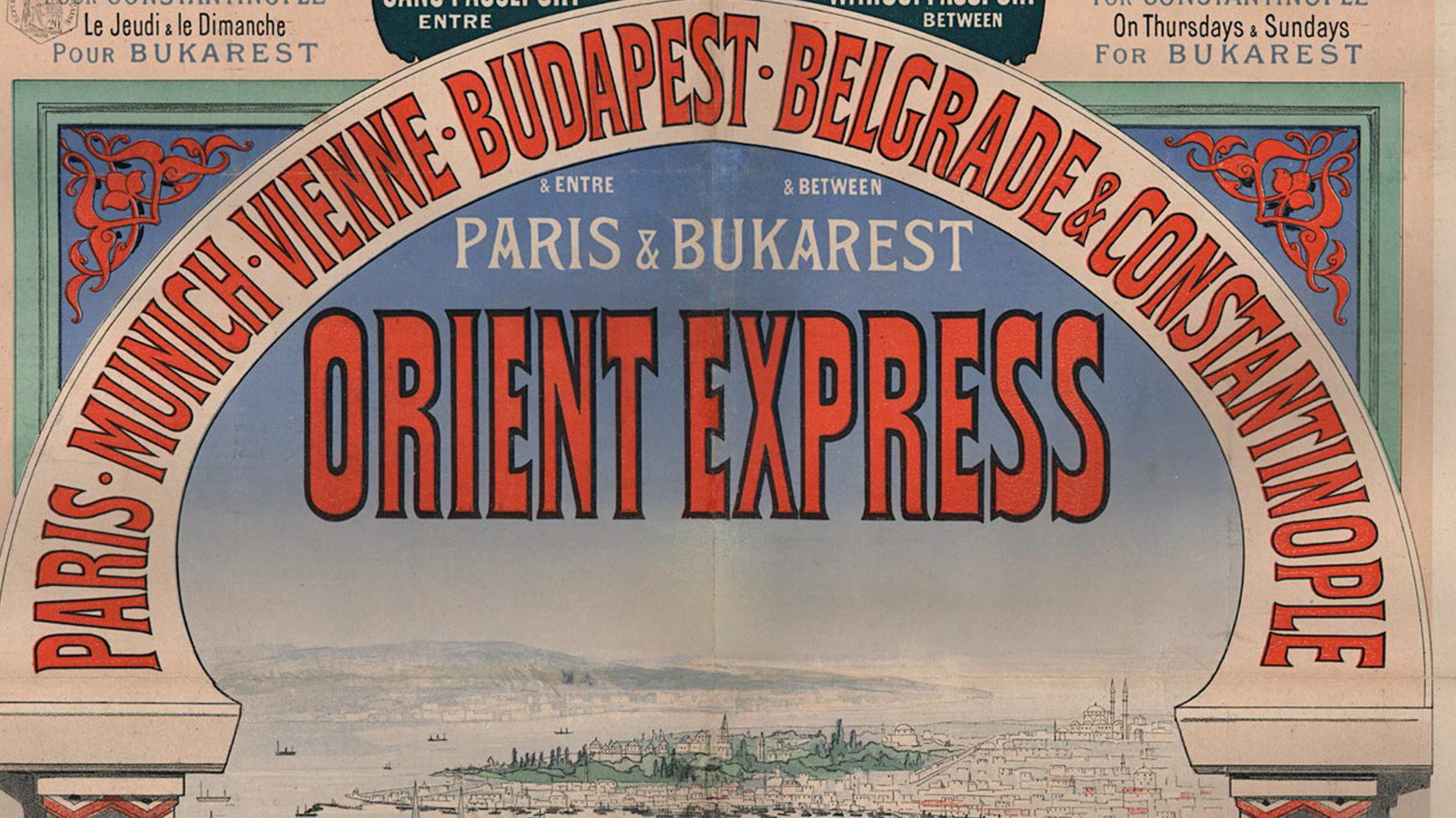 Murder on the Orient Express destinations, Route of Orient Express