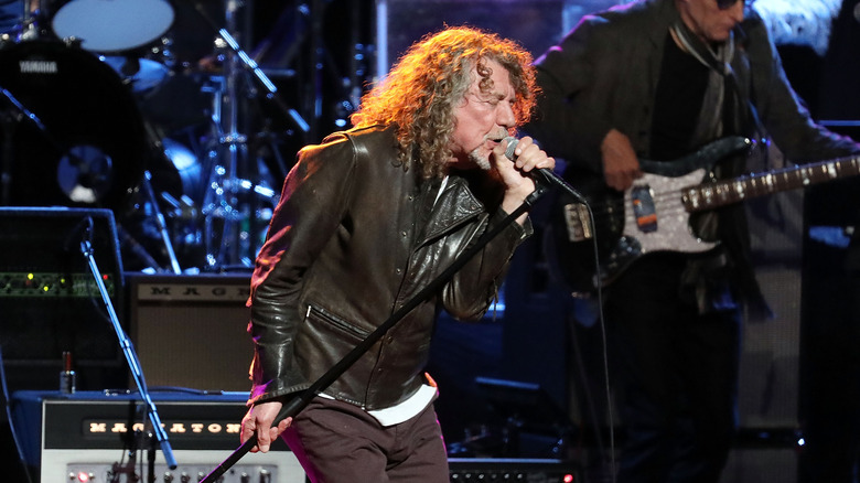 Robert Plant performing live