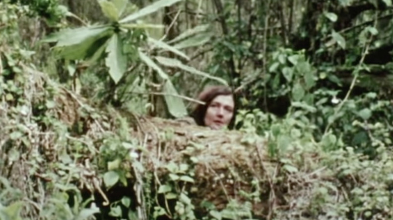 Dian Fossey jungle peeking 