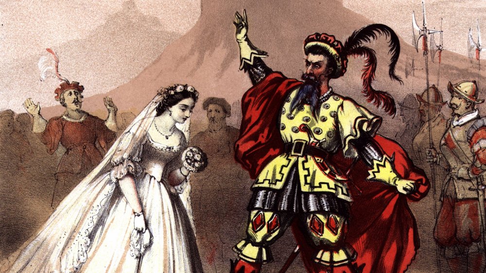 An illustration of the Bluebeard story