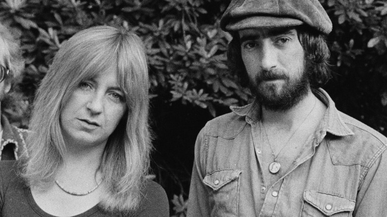 Christine posing with John McVie