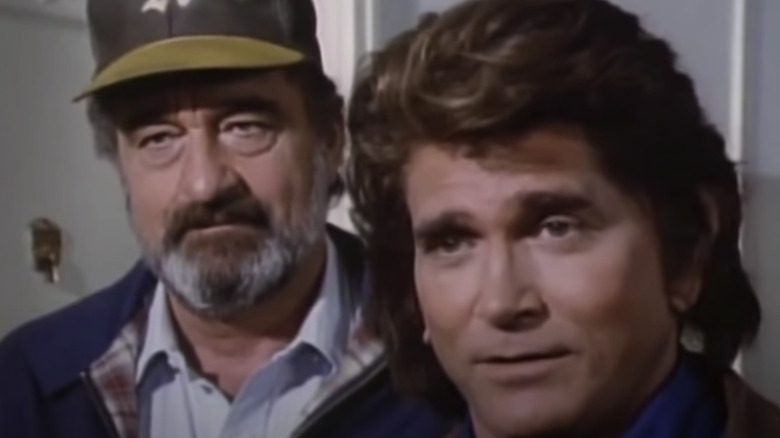 Michael Landon and Victor French on Highway to Heaven