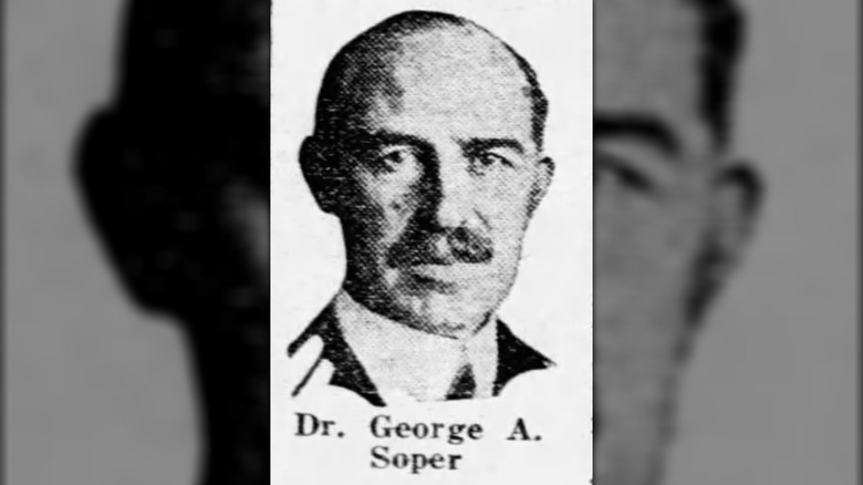 Newspaper photo of Dr. George A. Soper