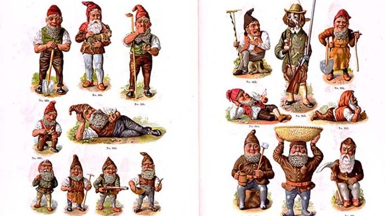 gnomes illustrated in a book