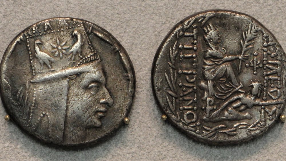 Coins minted with the face of Tigranes II