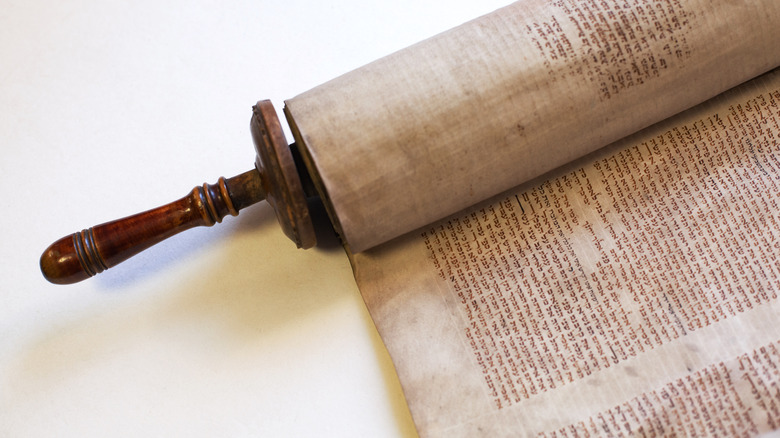 Old Torah scroll