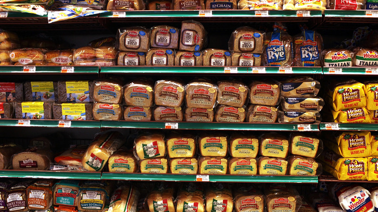 Bread at grocery store