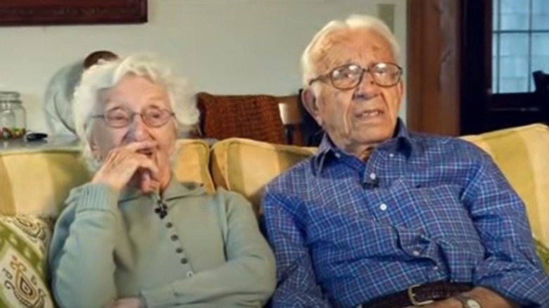 John and Ann Betar giving an interview