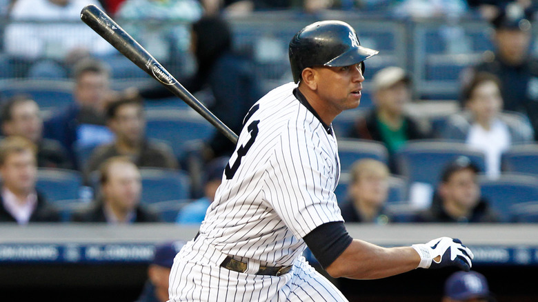 Alex Rodriguez at bat for the yankees