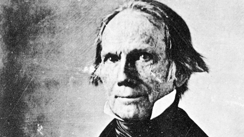 Henry Clay smiling high white collar