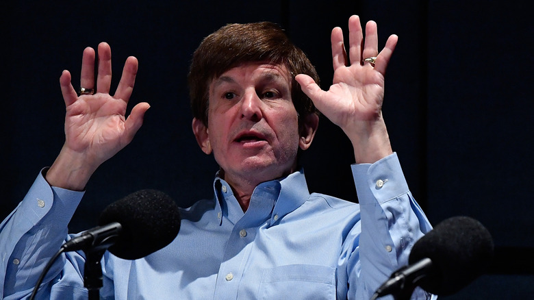 Allan Lichtman raising hands