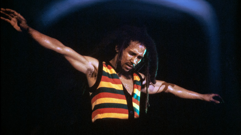 Bob Marley performing 