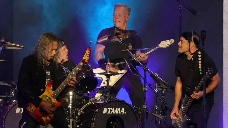 Metallica performing