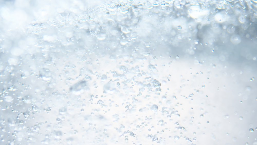 Close up of carbonated water