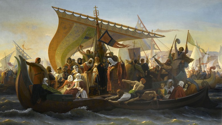 Crusaders crossing the Bosphorus