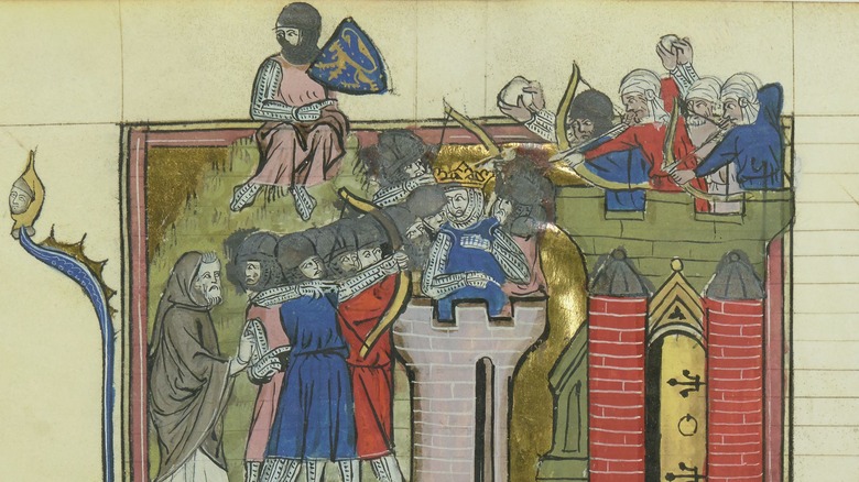 Godfrey of Bouillon at Jerusalem siege