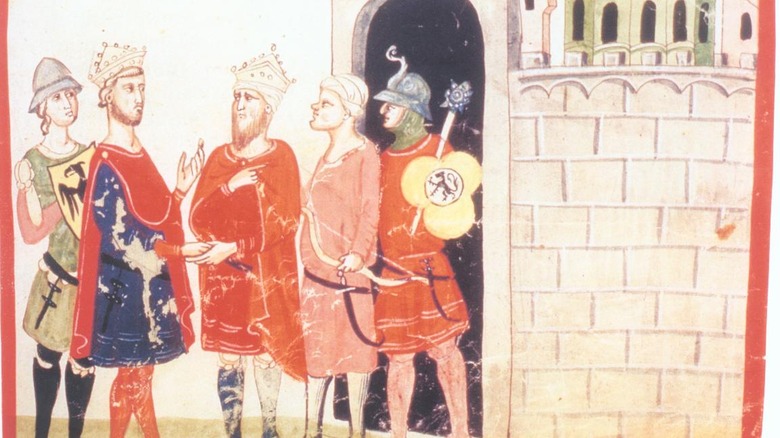 Frederick II meets al-Kamil