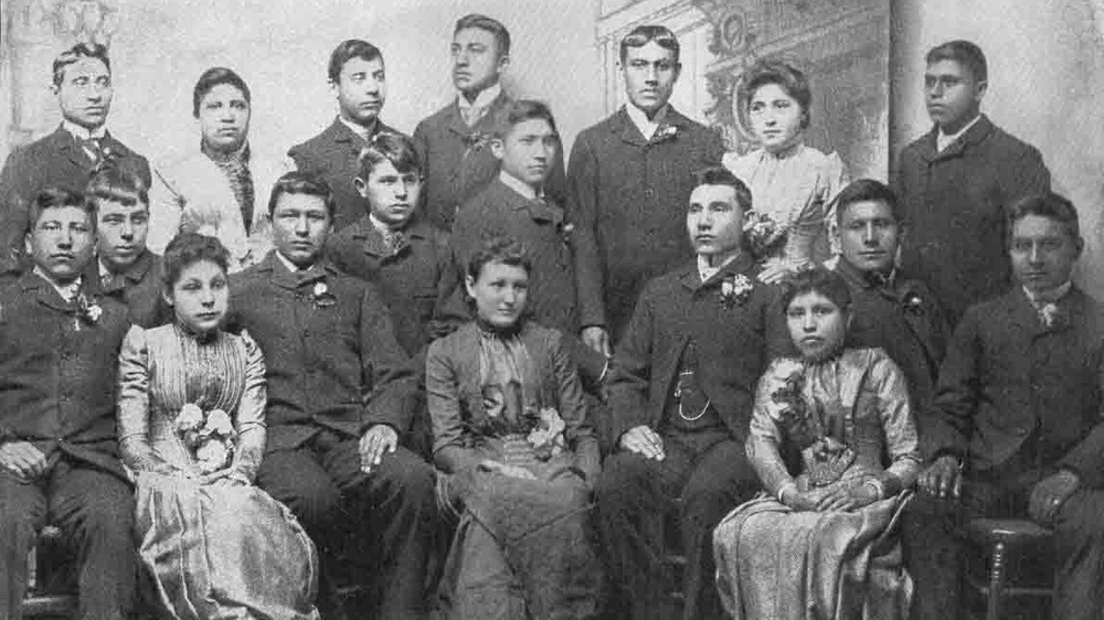 1890s Carlisle graduating class standing