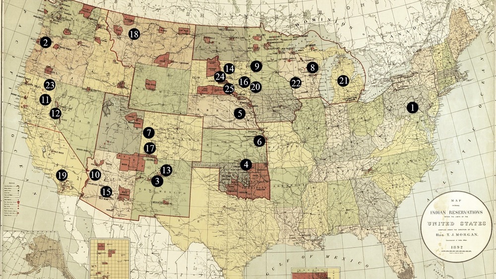 Map of off-reservation Indian Boarding Schools 