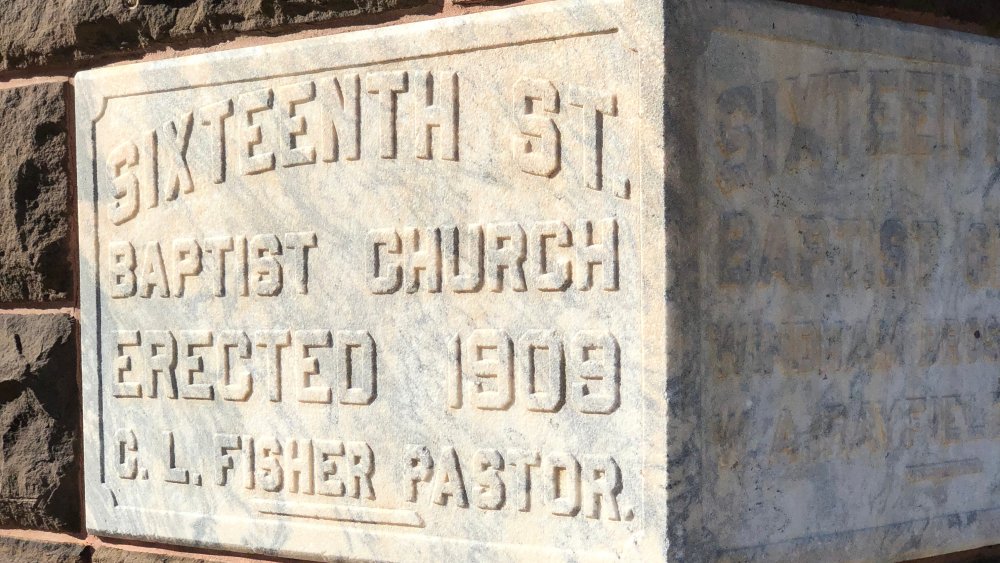 16th Street Baptist Church plaque