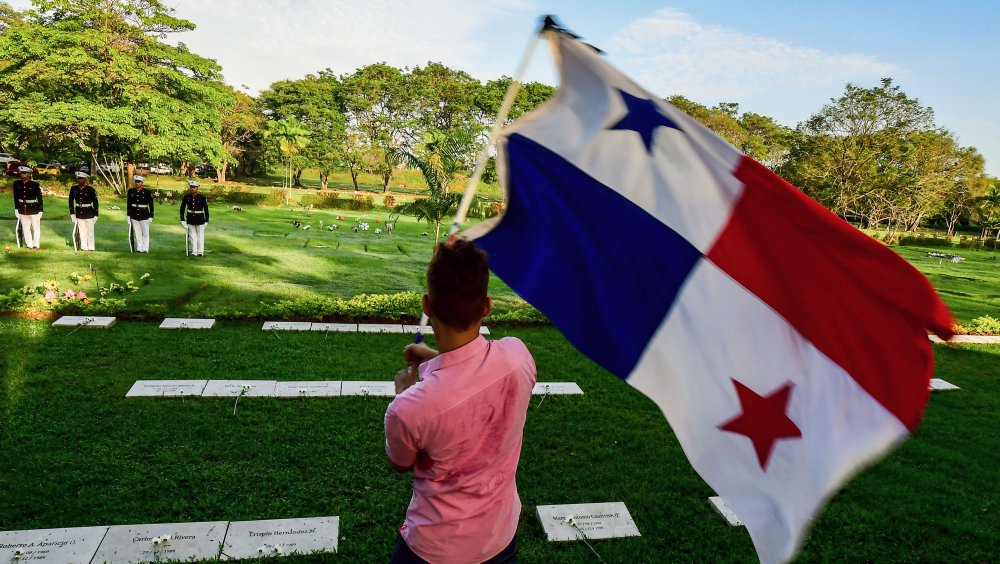 Panamanian waving flag