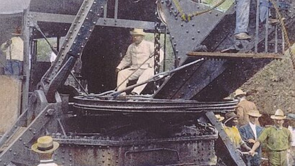 Teddy Roosevelt during Panama Canal construction