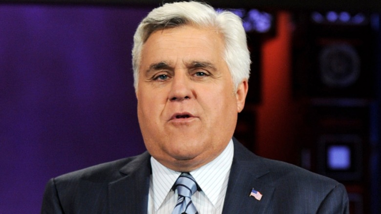 Jay Leno performing Tonight Show monologue