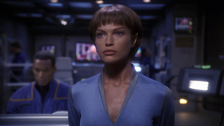 Screenshot of Jolene Blalock as T'Pol in Star Trek: Enterprise