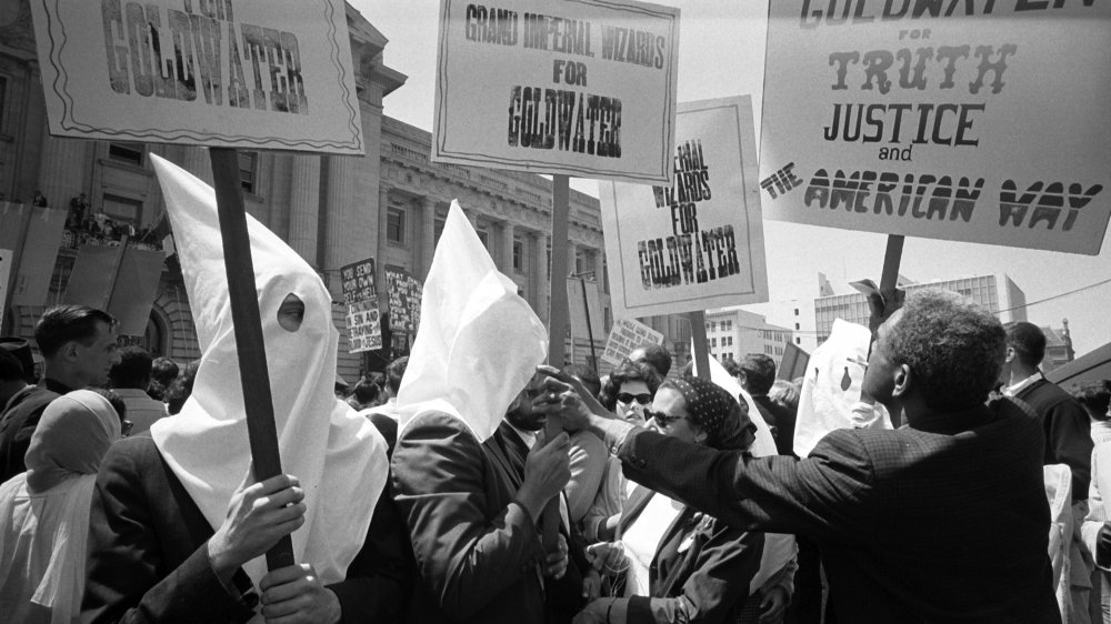 kkk political rally in california