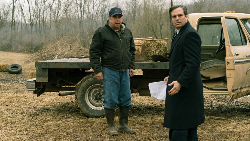 Bill Camp as Wilbur Tennant and Mark Ruffalo as lawyer Robert Bilott