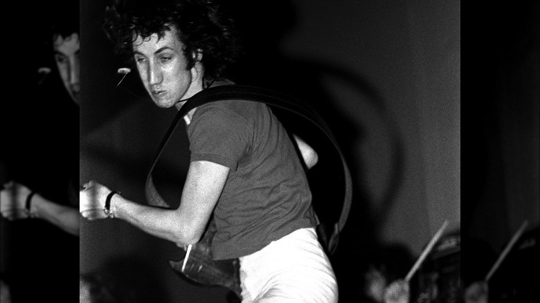 Pete Townsend performing on stage