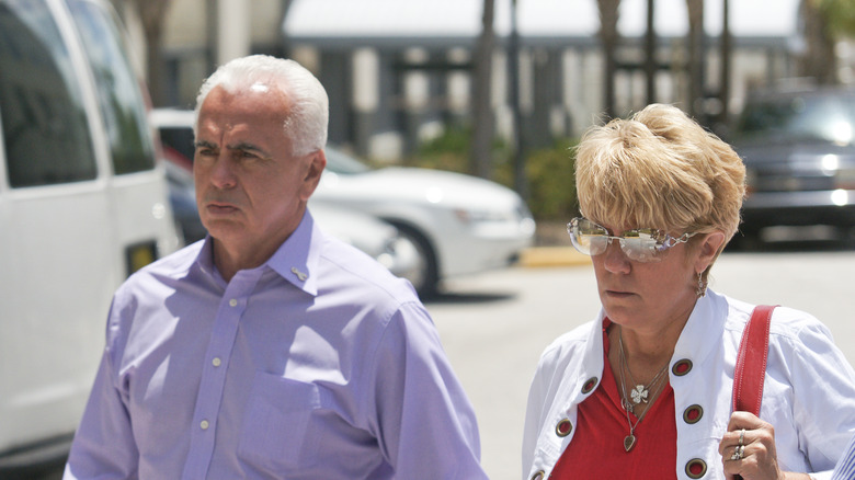 George and Cindy Anthony walking