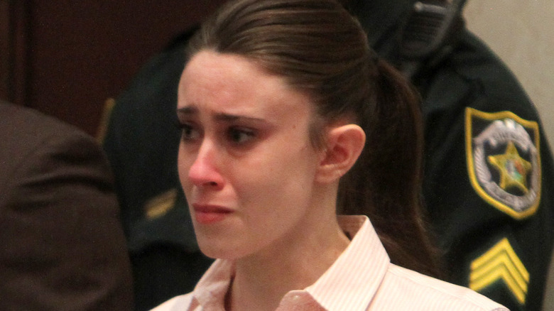 Casey Anthony cries in court