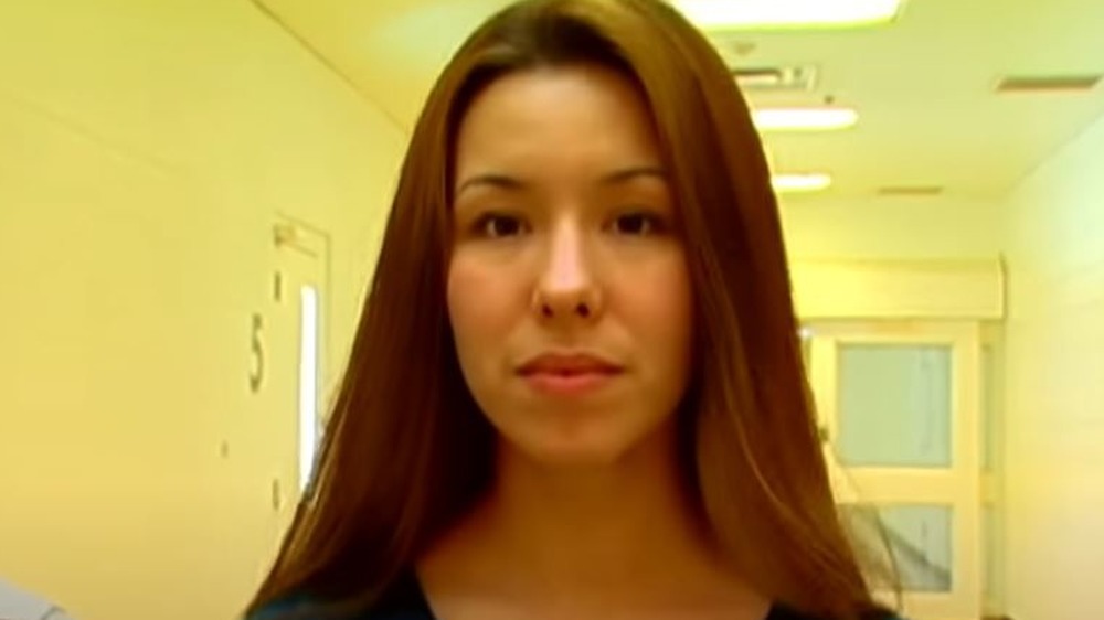 Jodi Arias walking prison corridor