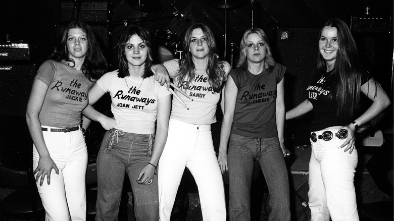 The Runaways standing