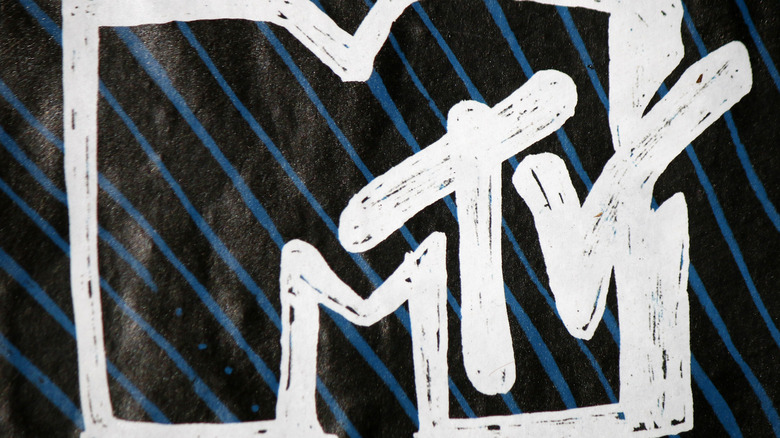 MTV logo black background