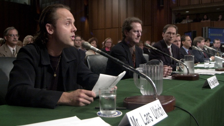 Lars Ulrich of Metallica at court hearing