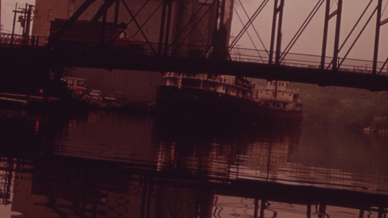 Freighter on Cuyahoga River