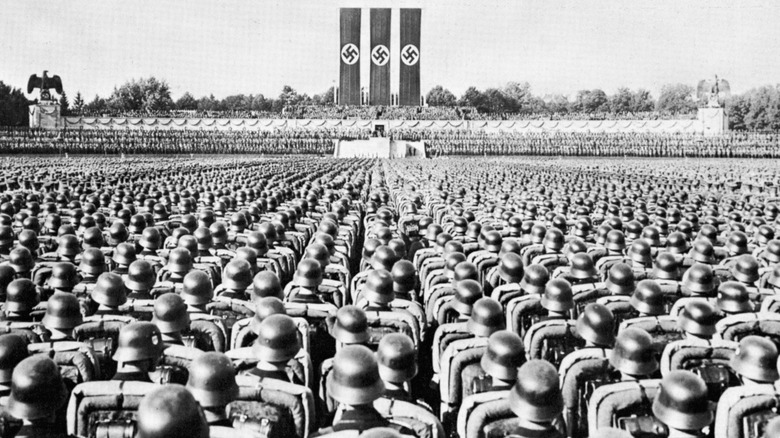 SS Guard at Nazi Party rally