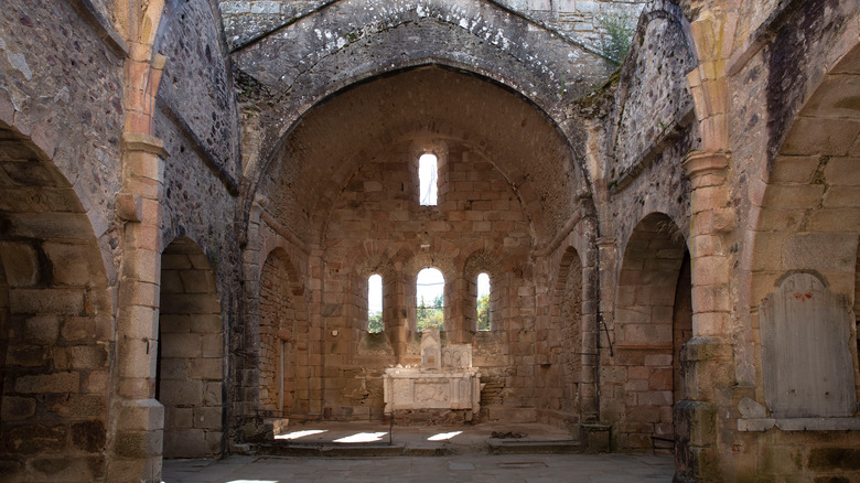Ruin of Oradour sur Glane in France